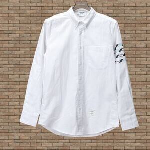 Men's White Long Sleeve Shirt Thom Browne